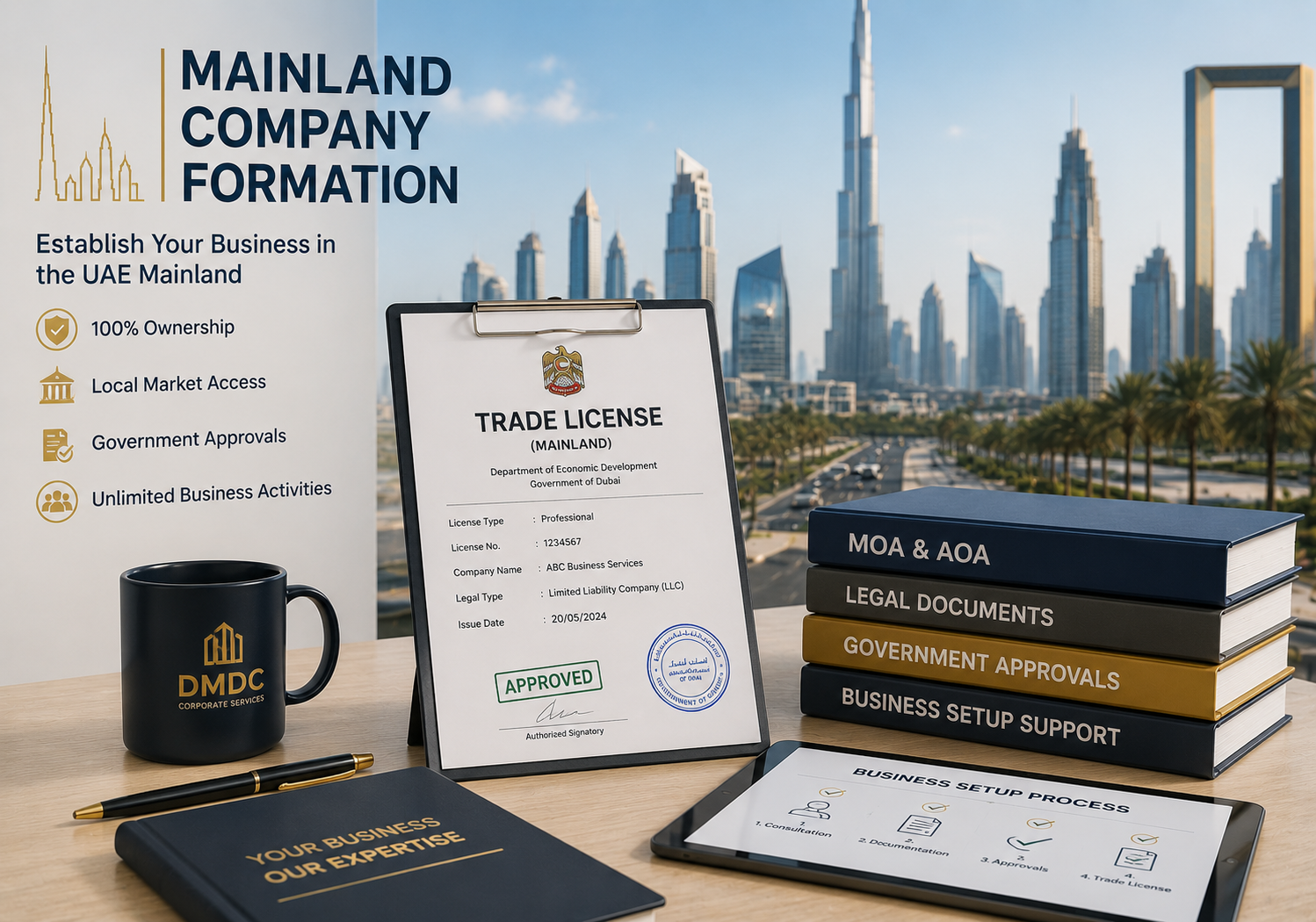 Replaceable reference visual for Mainland Company Formation Dubai